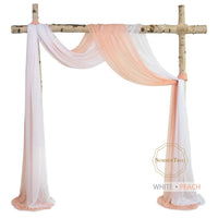 6 Meters Wedding Arch Drape 29" Wide 6.5 Yards Chiffon Fabric Draping Curtain Drapery Ceremony Reception Swag