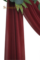 6 Meters Wedding Arch Drape 29" Wide 6.5 Yards Chiffon Fabric Draping Curtain Drapery Ceremony Reception Swag