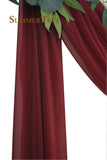 6 Meters Wedding Arch Drape 29" Wide 6.5 Yards Chiffon Fabric Draping Curtain Drapery Ceremony Reception Swag