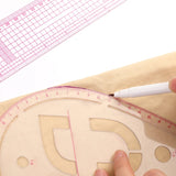 6 PCS French Multifunctional Curve Ruler Soft Patchwork Ruler Measure Tailor Drawing Template DIY Sewing Accessories Tool Kit