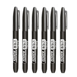 6 PCS Permanent Marker Pen Manga Drawing Markers Black Blue Red Waterproof Ink Sketch Pens Stationery Art School Supplies