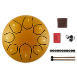 6 inch Steel Tongue Drum Pan Tank Drum with Bag 8/11 Tune Musical Instrument Hand Lightweight Portable Music Elements Drum Set