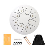 6 inch Steel Tongue Drum Pan Tank Drum with Bag 8/11 Tune Musical Instrument Hand Lightweight Portable Music Elements Drum Set