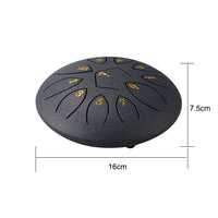 6 inch Steel Tongue Drum Pan Tank Drum with Bag 8/11 Tune Musical Instrument Hand Lightweight Portable Music Elements Drum Set