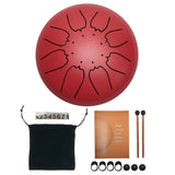 6 inch Steel Tongue Drum Pan Tank Drum with Bag 8/11 Tune Musical Instrument Hand Lightweight Portable Music Elements Drum Set