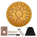 6 inch Steel Tongue Drum Pan Tank Drum with Bag 8/11 Tune Musical Instrument Hand Lightweight Portable Music Elements Drum Set