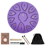 6 inch Steel Tongue Drum Pan Tank Drum with Bag 8/11 Tune Musical Instrument Hand Lightweight Portable Music Elements Drum Set