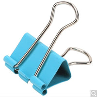 60pcs / Box Deli 8556 Colorful Long Tail Binder Clips Ticket Folder Holder Business Office Student Stationery Supplies 15mm