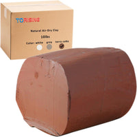 TORISING Air Dry Clay 10 LBs, Pottery Modeling Clay for All Purpose Hand Modeling and Throwing, Non-Toxic (White)