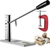 VEVOR Oyster Shucker Tools, Stainless Steel Clam Opener Machine with G-Clip for Easy Operation, Solid Option for Hotel Buffets or Gift