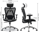 AOOKMIYA M18 SIHOO Ergonomic Office Chair, Big and Tall Office Chair, Adjustable Headrest with 2D Armrest, Lumbar Support and PU Wheels, Swivel Computer Task Chair for Office, Tilt Function Computer Chair…