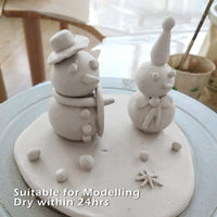 AOOKMIYA Natural Air-Dry Clay Air-Dry Modelling 2.2lbs Clay Ideal for Beginners and Advanced Sculptors All-Purpose Modeling Clay (White)