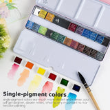 AOOKMIYA  Paul Rubens Professional Watercolor Paint Set Artist Grade,Watercolor Paper Hand-Made Paper, Hot Press 100% Cotton