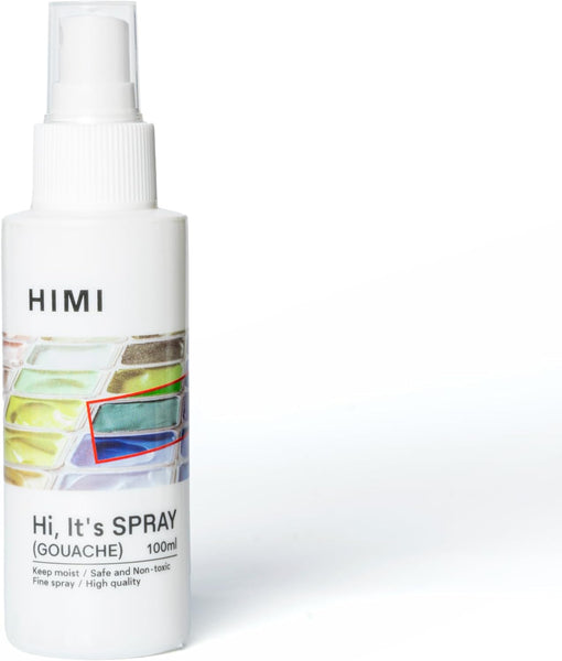 HIMI Gouache 100ml (3.38-oz) Bottle Wetting Spray, Suitable for gouache pigments, Art Supplies for Professionals, Nice Gift Art hobbyist