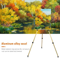 AOOKMIYA 63 inch Artist Easel Height Adjustable Display Easel Sketch Painting Stand with Carrying Bag for Floor Table Top Art Supplies