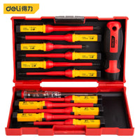 7/12 Pcs Magnetic Insulated Screwdriver Set SLOTTED/Phillips/Pozidriv Multifunctional Hand Tools Professional Screwdrivers