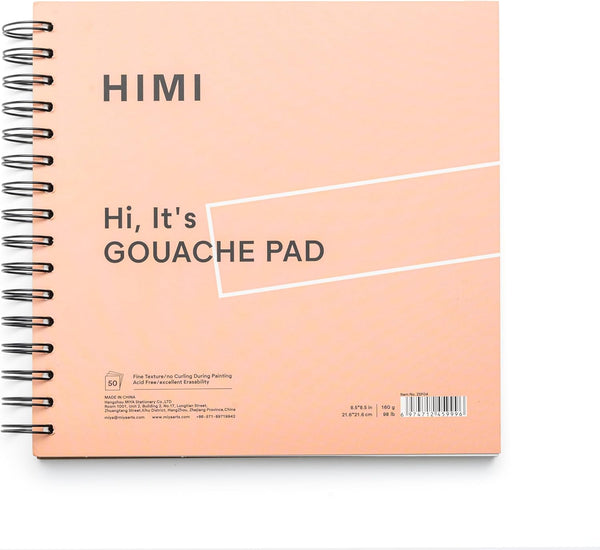 HIMI Gouache Pad, 8.5 * 8.5inch, Pink