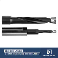 Ottertools Adapter DA01 – Black Burnished – Adapts DF500 Cutter to DF700 Compatible with Festool DF700