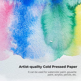 AOOKMIYA  Paul Rubens Artist Quality Watercolor Paper, Art Supplies Painting Paper Acid-Free Cold Pressed 10.82'' x 7.79'', 100% Cotton 300gsm 20 Sheets Paper Pack for Kid Student Artist