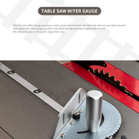 Precision Miter Gauge, Miter Gauge with 27 Angle Stops, Miter Fence with 45 Degree Angled Ends for Table Saw