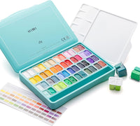 HIMI Gouache Paints set, 48 Colors, 12g（Green） – AOOKMIYA