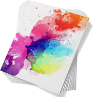 AOOKMIYA  Paul Rubens 60 Sheets Watercolor Paper, Cold Press 50% Cotton&140lb /300gsm Acid-Free Bulk White Paper for Artists, Students & Adults（7.68 * 5.31 inch）