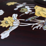 Professional Rosewood(ZITAN) Guzheng (163cm) - Handcrafted with Deep-Sea Shell Inlay, Suitable for All Skill Levels, Includes Professional Tuner, Tuning Wrench, Backpack, and More