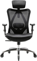 AOOKMIYA M18 SIHOO Ergonomic Office Chair, Big and Tall Office Chair, Adjustable Headrest with 2D Armrest, Lumbar Support and PU Wheels, Swivel Computer Task Chair for Office, Tilt Function Computer Chair…