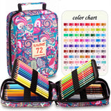 72 Coloridas Oleosa Lápis Set lapices Art Supplies Desenho Profissional Paiting Pen para Artistas Iniciantes Estudante Papelaria