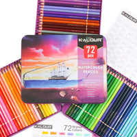 72 Cor Lápis Kalour Cor Pen Set Solúvel em água Cor chumbo Profissional Art Brush Mapeamento Lápis de cor pintados à mão