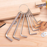 8,10Pcs Hex Wrench Metal Metric Allen Wrench Set Hexagonal Screwdriver Hex Key Wrenches Allen Keys Hand Tools Screwdriver Set