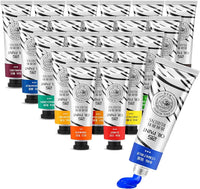 AOOKMIYA  Paul Rubens Oil Paint, 20 Colors*50ml LargeTubes, Professional Oil Based Paint with High Saturation, Creamy Texture, and Consistency,Oil Paint Supplies for Artists, Students, Beginners-A Set