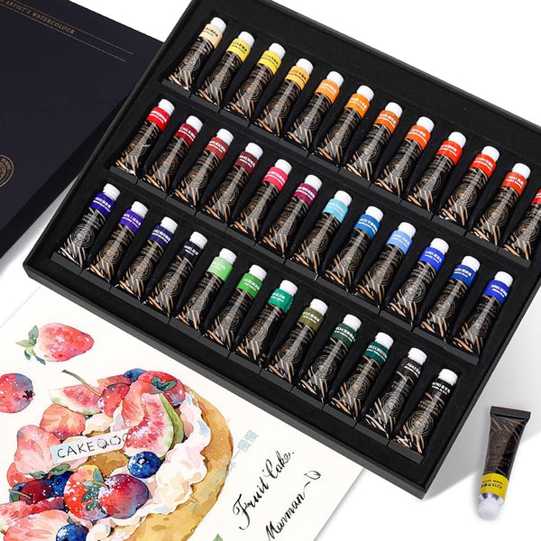 AOOKMIYA  Paul Rubens Artist Watercolor Paint Set,36*5 ml Vibrant Colors, Watercolor Tubes for Profesional Artists&Hobbists, Art Supplies for Watercolor Painting, Comic, Illustration, Decoration