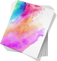 AOOKMIYA  Paul Rubens 60 Sheets Watercolor Paper, Cold Press 50% Cotton&140lb /300gsm Acid-Free Bulk White Paper for Artists, Students & Adults（7.68 * 5.31 inch）