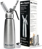 Whipped Cream Dispenser Stainless Steel - Professional Cream Whipper - Large 500ml