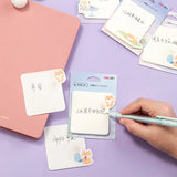 8Pcs Deli 21575 Kawaii Shiba Inu  Pad Notes Sticky Note Ahesive Memo Pads Office School Stationery