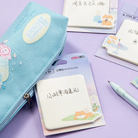 8Pcs Deli 21575 Kawaii Shiba Inu  Pad Notes Sticky Note Ahesive Memo Pads Office School Stationery