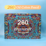 Brutfuner 12/48/120/160/260 Professional Oil Colored Pencils Wood Watercolor Pen