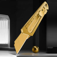 Aço inoxidável Multi Cutter Knife, 6 em 1, 18mm, grau militar, Snap Off, Heavy Duty, Art Crafts, Carbon Leather Wallpaper