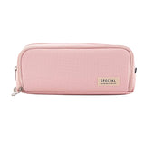 ANGOO Pencil Case 3 Compartment Pouch Pen Bag For School Teen Girl Boy Men Women