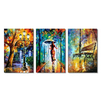 AOOKMIYA Abstract Landscape Wall Art Canvas Paintings Posters and Prints Forest Street Rainy Pictures for Living Rome Home Cuadros Decor