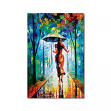 AOOKMIYA Abstract Landscape Wall Art Canvas Paintings Posters and Prints Forest Street Rainy Pictures for Living Rome Home Cuadros Decor