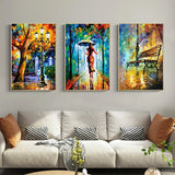 AOOKMIYA Abstract Landscape Wall Art Canvas Paintings Posters and Prints Forest Street Rainy Pictures for Living Rome Home Cuadros Decor