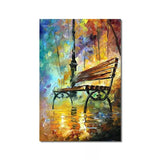 AOOKMIYA Abstract Landscape Wall Art Canvas Paintings Posters and Prints Forest Street Rainy Pictures for Living Rome Home Cuadros Decor