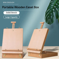 AOOKMIYA Adjustable Art Painting Drawing Board Table Workstation Artist Wood Box Easel Wood Sketching Drawing Board Oil Painting Box