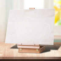 AOOKMIYA Adjustable Art Painting Drawing Board Table Workstation Artist Wood Box Easel Wood Sketching Drawing Board Oil Painting Box