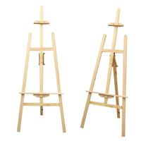 AOOKMIYA Adjustable Pine Wood Art Painting Easel Foldable Wooden Smooth Sketch Artist Easels For Drawing Board & Blackboard