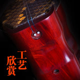 African Small Leaf Rosewood Erhu, Professional Erhu , Specialized for Grading Learning, Generous Grid Python Snake Skin Erheen