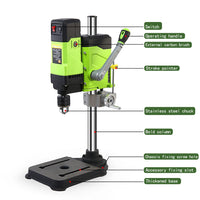 Allsome BG-5167 furadeira de bancada, máquina de broca de bancada de velocidade variável, 6 velocidades, verde