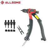 Allsome BT-603 manual rebitador arma mão rebite kit ferramenta de ajuste porca rebite setter porca m3/m4/m5/m6